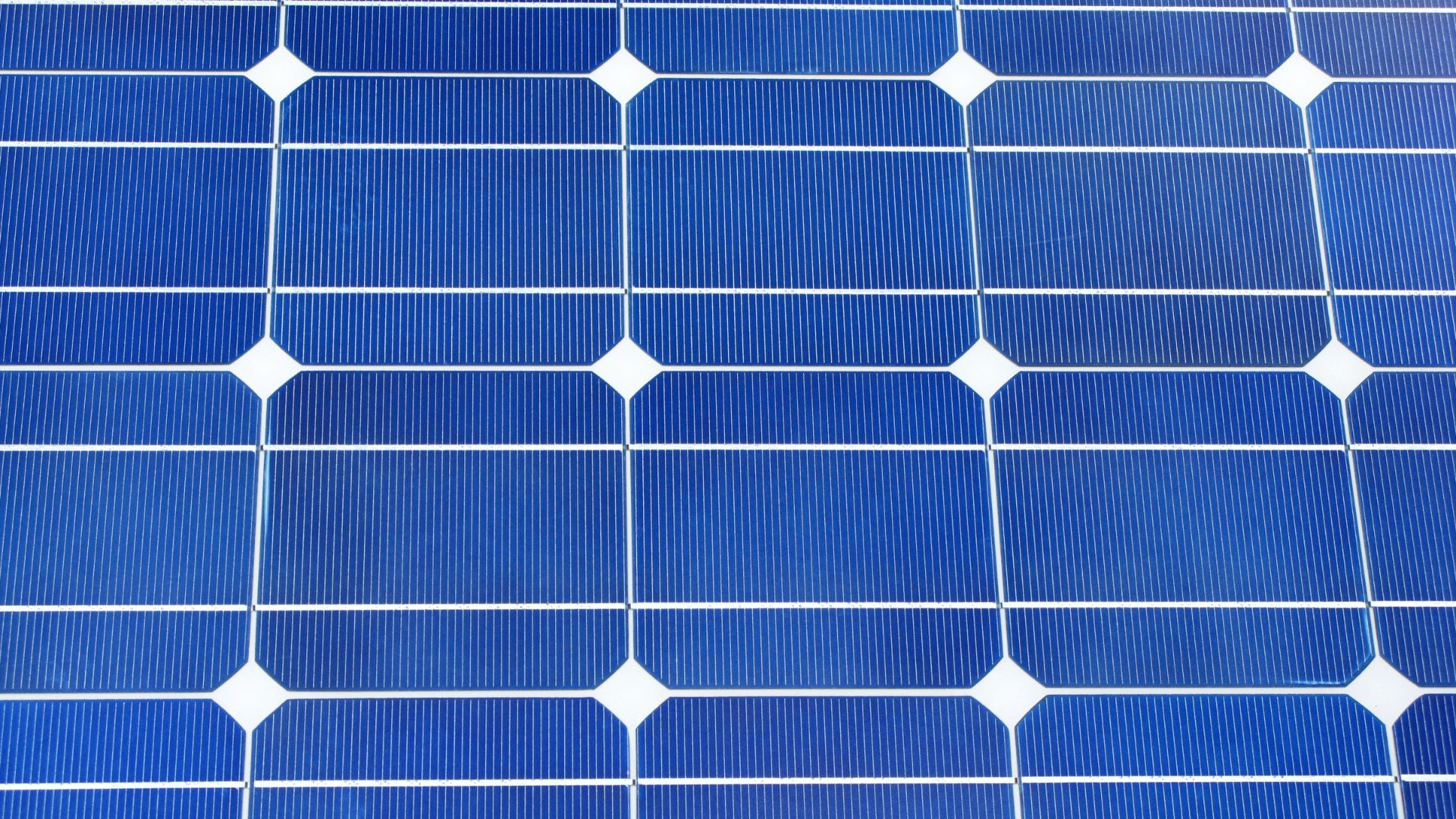 Close up of solar cells