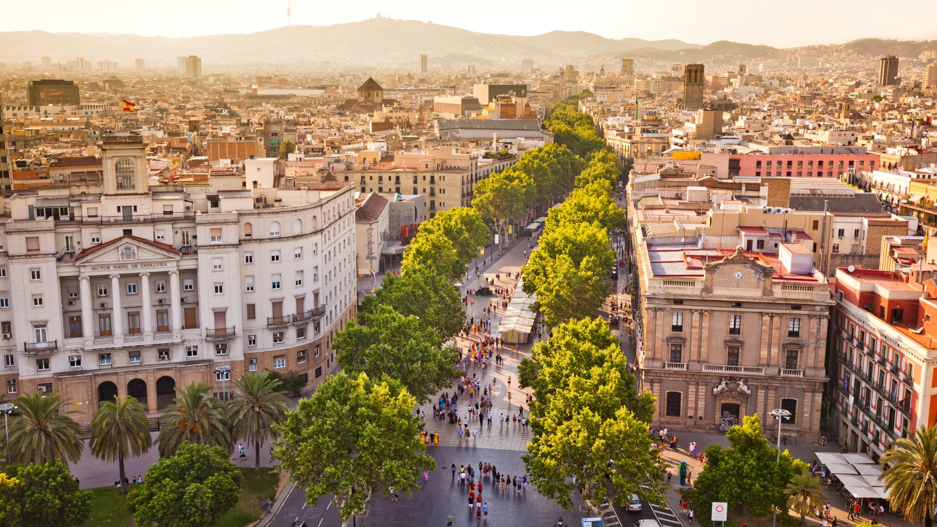 An overhead vista shot of Barcelona, and honestly? I could really use a vacation