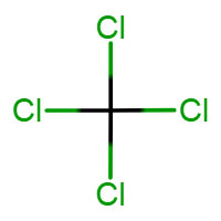 Carbon tetrachloride molecule