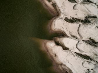 Aerial view of Louisiana coast