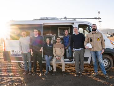 From left to right: Bill Long (Aerodyne), Conner Daube (Aerodyne), Tianyi Sun (EDF), Ahmad Momeni (Cornell), David Nelson (Aerodyne), Scott Herndon (Aerodyne), Aidan Duggan (METEC, CSU) - Aerodyne hydrogen leak sensing field tests at CSU's METEC Lab in Fort Collins, Colorado.